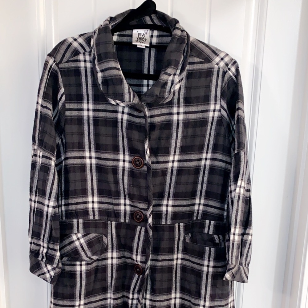 Plaid button down